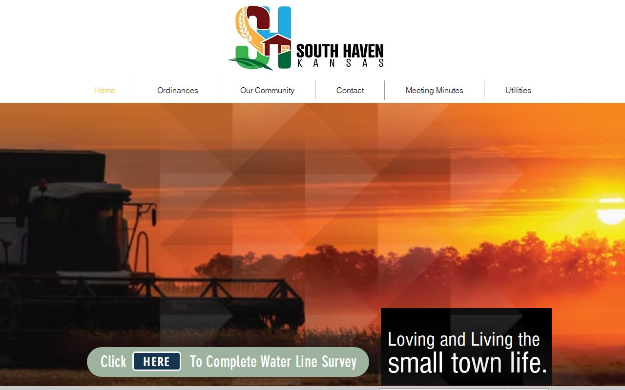 Official South Haven city home page showing another municipal custodian