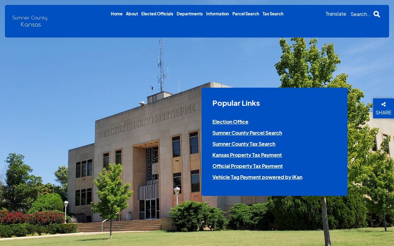 Sumner County government courthouse access information for court docket users