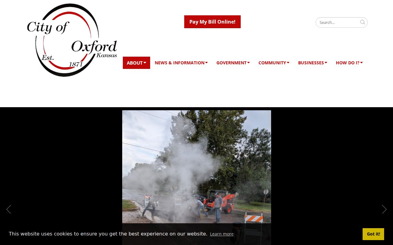 Official City of Oxford home page and city hall information